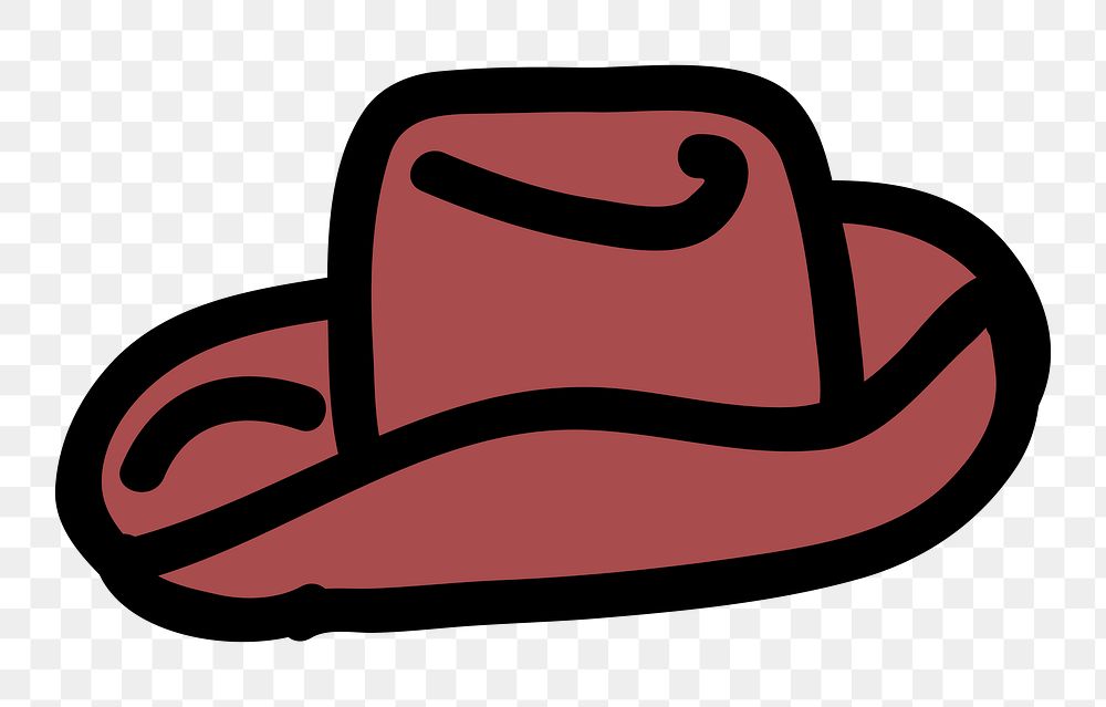 Hat png sticker, transparent background. Free public domain CC0 image.