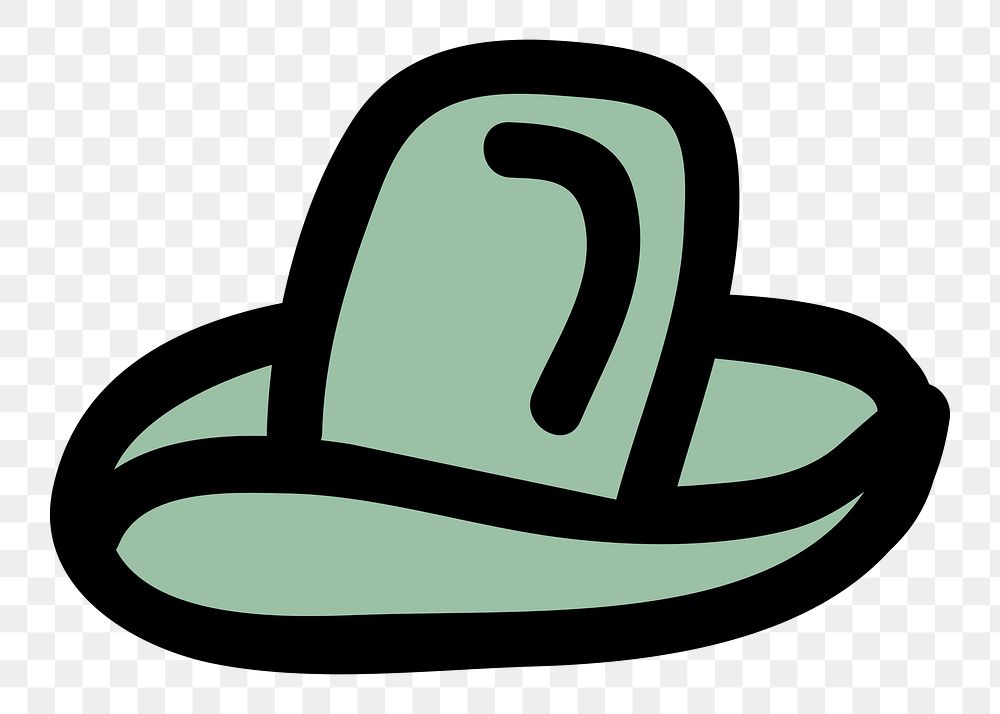 Hat png sticker, transparent background. Free public domain CC0 image.