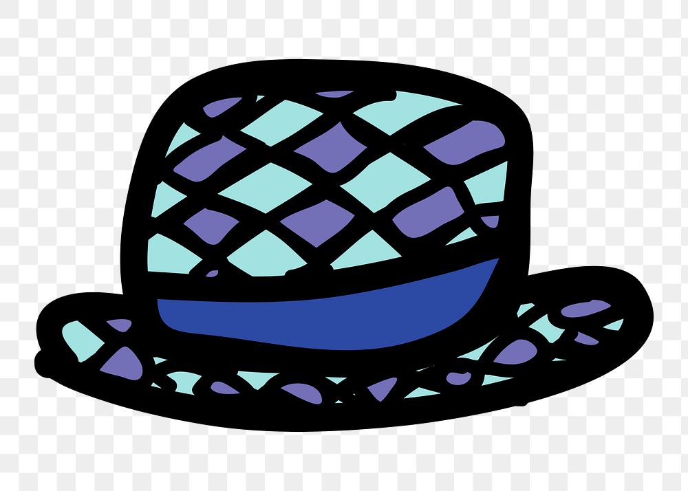 Hat png sticker, transparent background. Free public domain CC0 image.