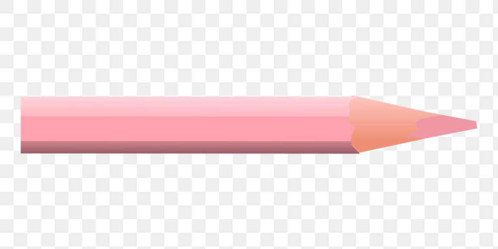 Pale pink color pencil png sticker, transparent background. Free public domain CC0 image.