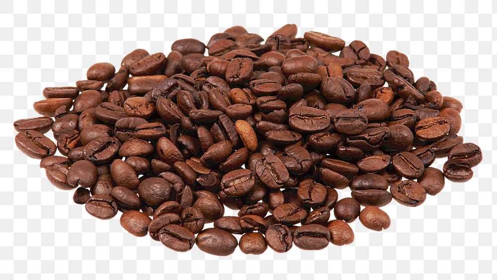 Coffee beans png sticker, transparent background