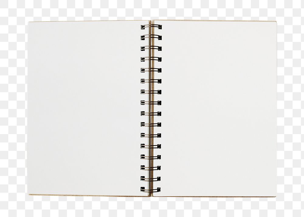 Notebook mockup png journal sticker, transparent background