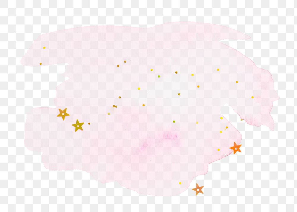 Pink watercolor splash png sticker, transparent background