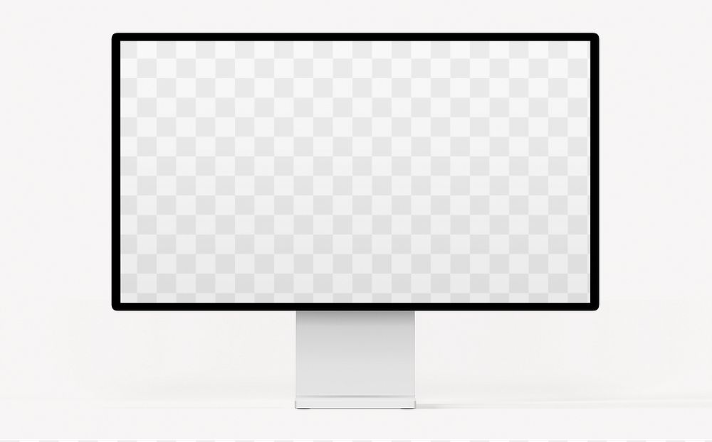 PNG transparent computer screen mockup