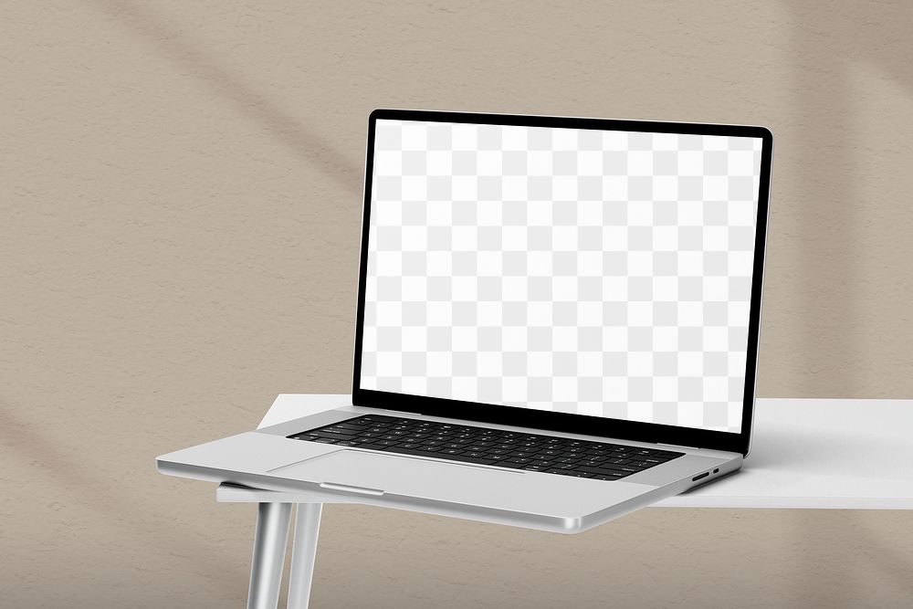 PNG transparent laptop screen mockup