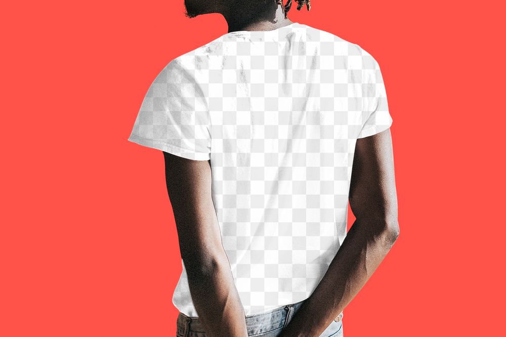 T-shirt mockup png, transparent fashion design