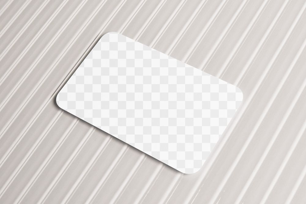 Business card mockup png, transparent stationery