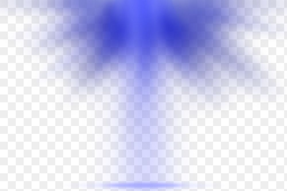 Blue light png effect, transparent background