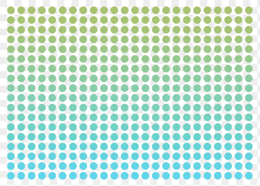 Green gradient dotted pattern png sticker, transparent background