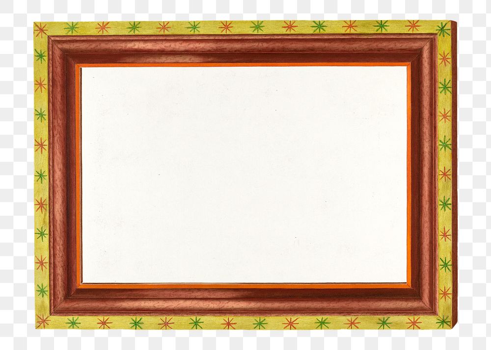 Picture frame png on transparent background