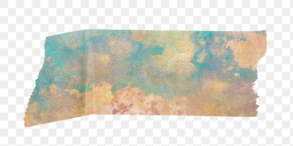 Png The Chariot of Apollo washi tape sticker, Odilon Redon's vintage illustration on transparent background, remixed by…