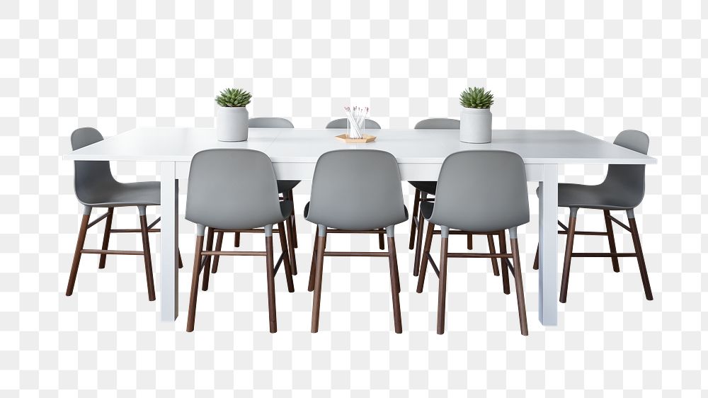 Dining table png sticker, transparent background