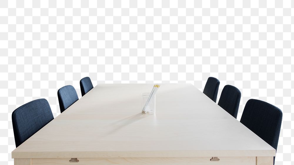 Meeting table png sticker, transparent background