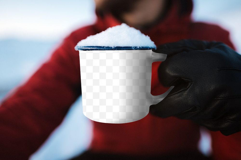 Coffee mug png mockup, transparent design