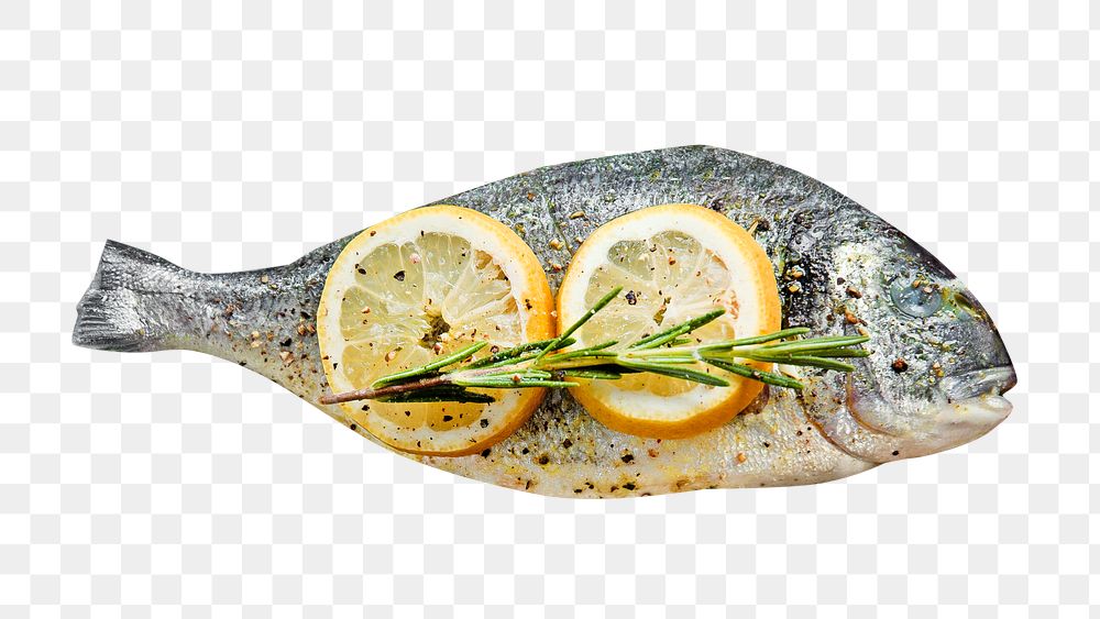 Sea bream png, healthy food, transparent background