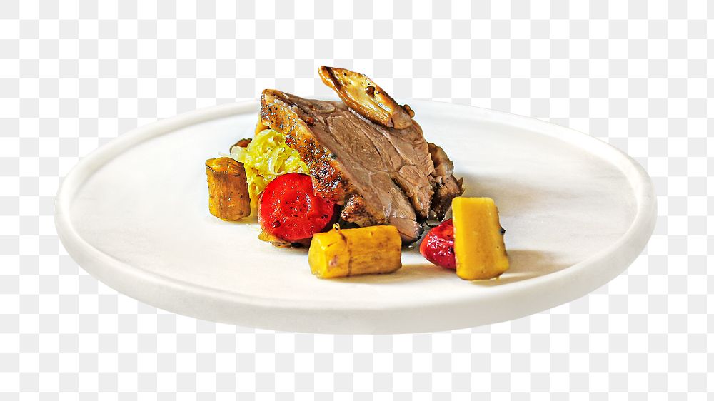 Steak png collage element, transparent background