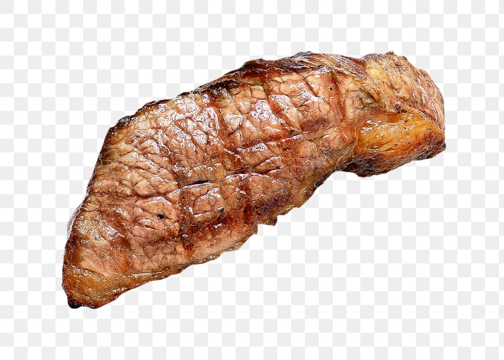 Steak png collage element, transparent background