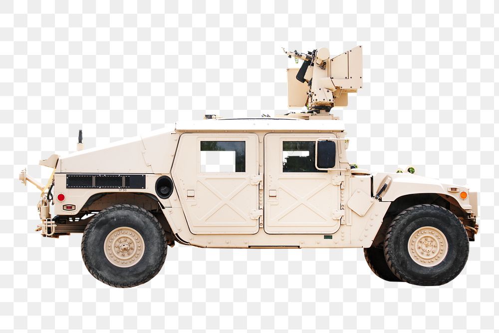 Military combat vehicle  png, transparent background