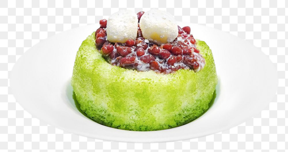 Shaved ice png, Japanese dessert, collage element, transparent background