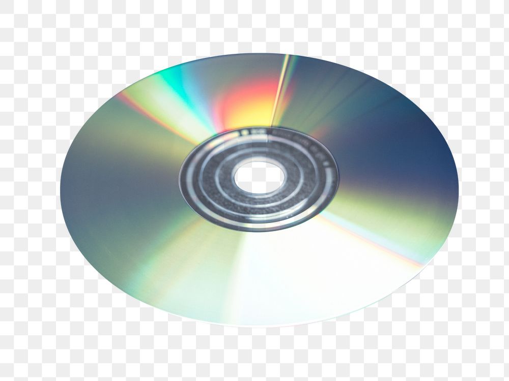 Compact disk png, isolated object, transparent background