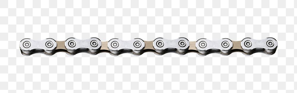 Bicycle chain png, isolated object, transparent background