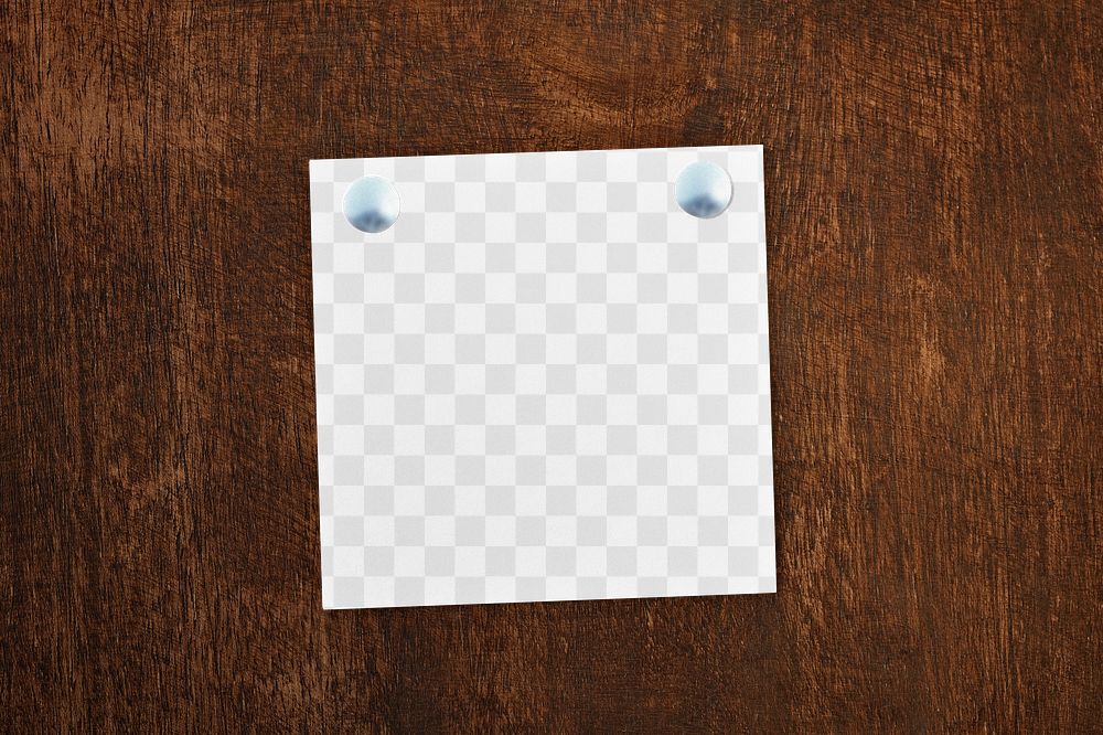 Sticky note png mockup, transparent design