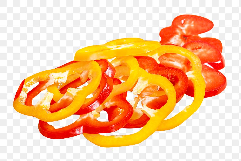 Bell pepper png collage element, transparent background