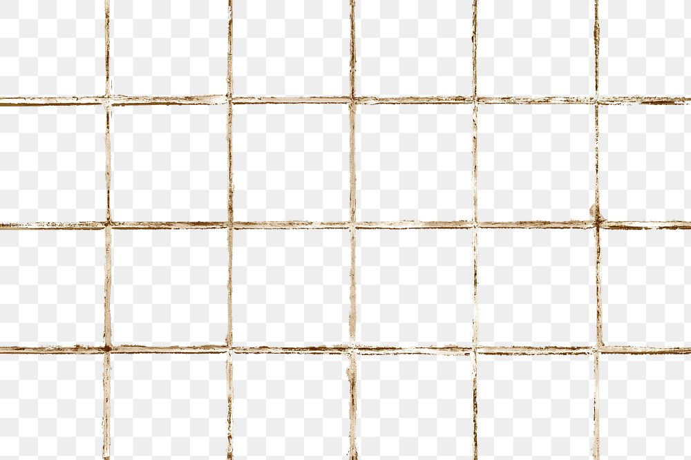 Gold glittery grid pattern png, transparent background