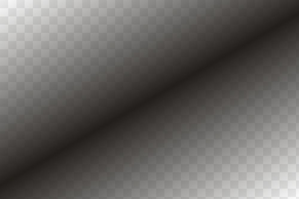 Gradient black png overlay, transparent background