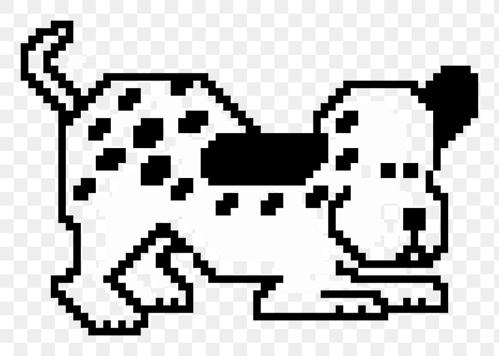 Pixel dog png sticker, transparent background. Free public domain CC0 image.