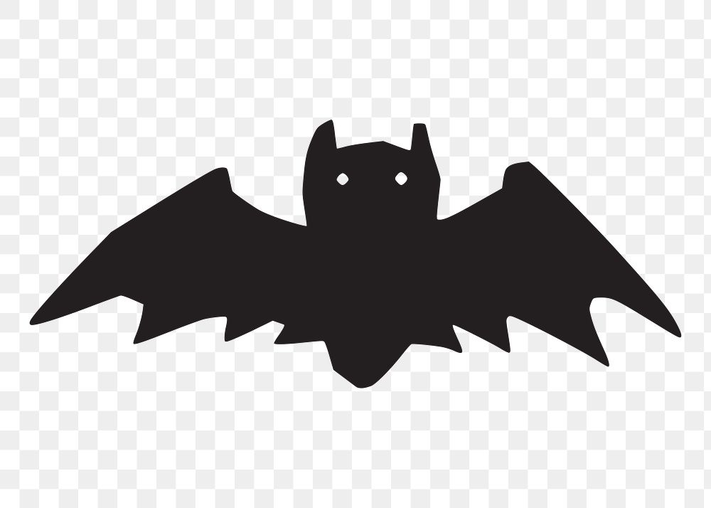 Bat png sticker, transparent background. Free public domain CC0 image.