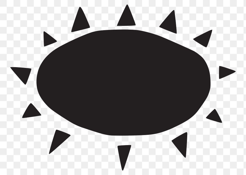 Sun png sticker, transparent background. Free public domain CC0 image.