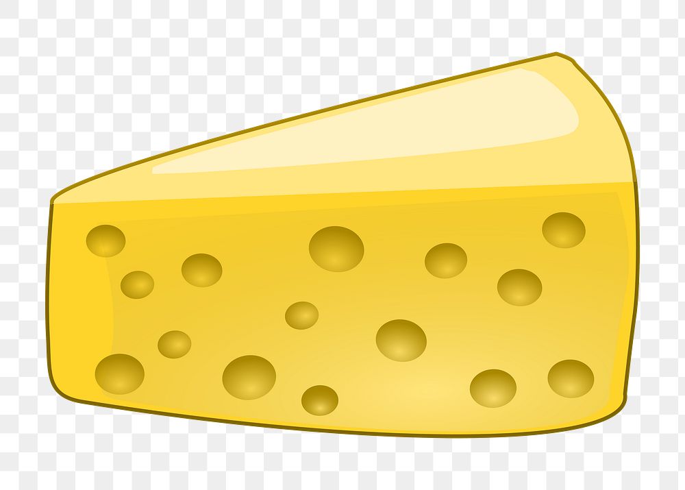 Cheese png sticker, transparent background. Free public domain CC0 image.