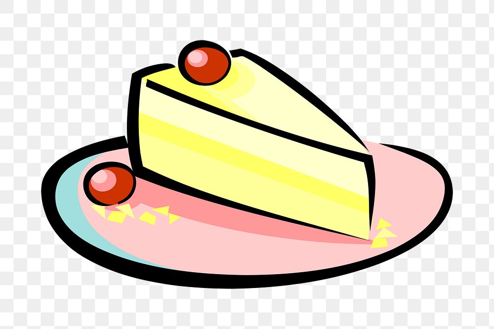 Cake png sticker, transparent background. Free public domain CC0 image.