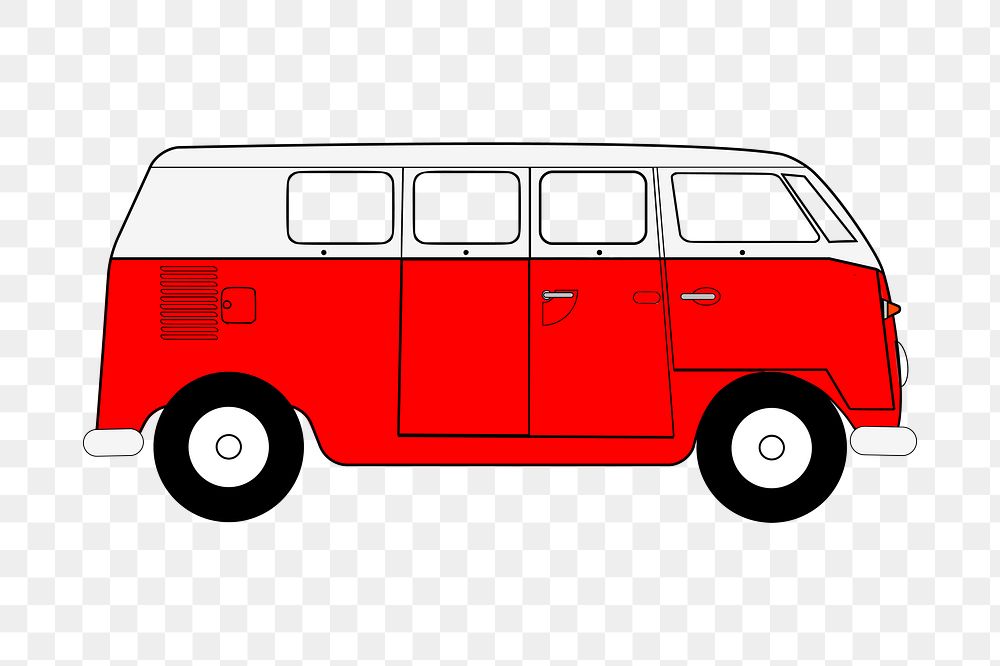 Van png illustration, transparent background. Free public domain CC0 image.