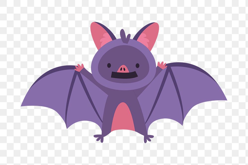 Bat png illustration, transparent background. Free public domain CC0 image.