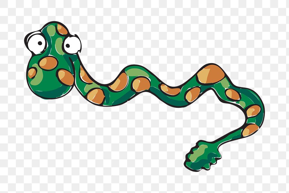 Snake png illustration, transparent background. Free public domain CC0 image.