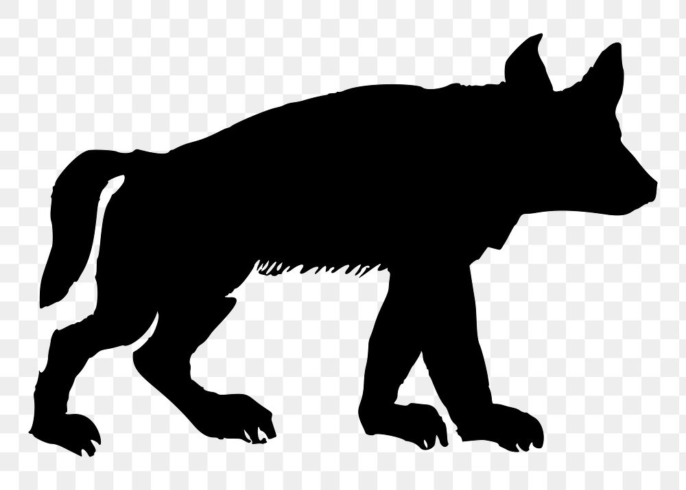 Wolf png illustration, transparent background. Free public domain CC0 image.