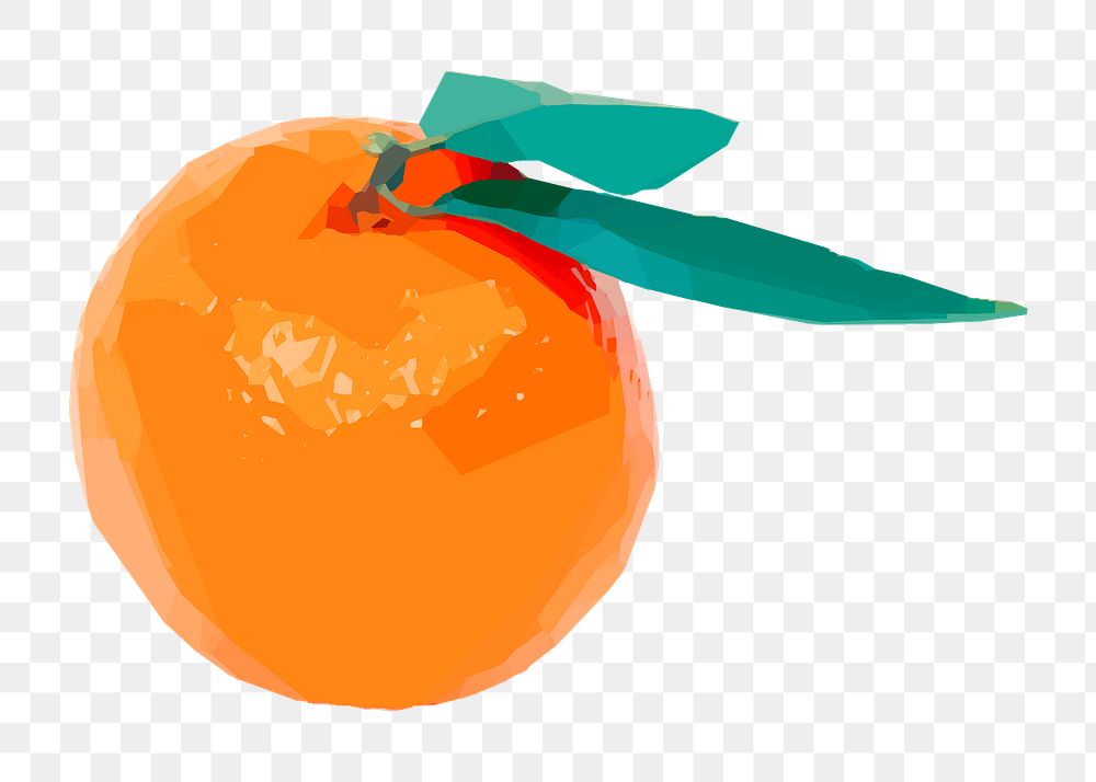 Png orange fruit clipart, transparent background. Free public domain CC0 image.