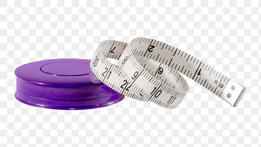 Measuring tape png collage element, transparent background