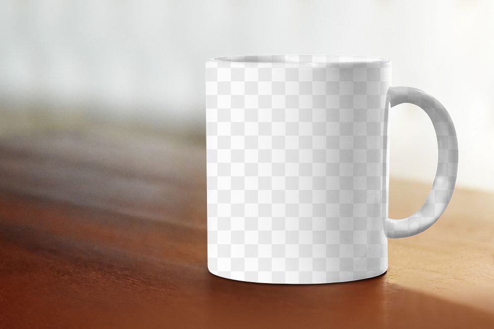 Coffee mug png mockup, transparent design