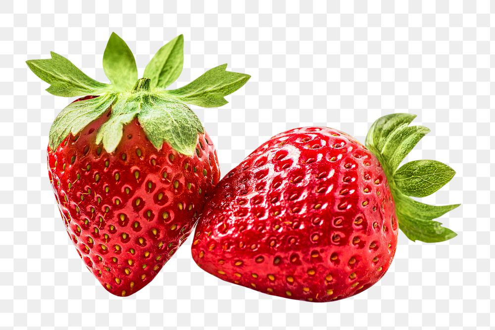 Strawberry fruit png, transparent background