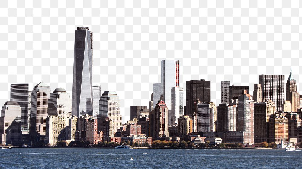 PNG New York city, collage element, transparent background
