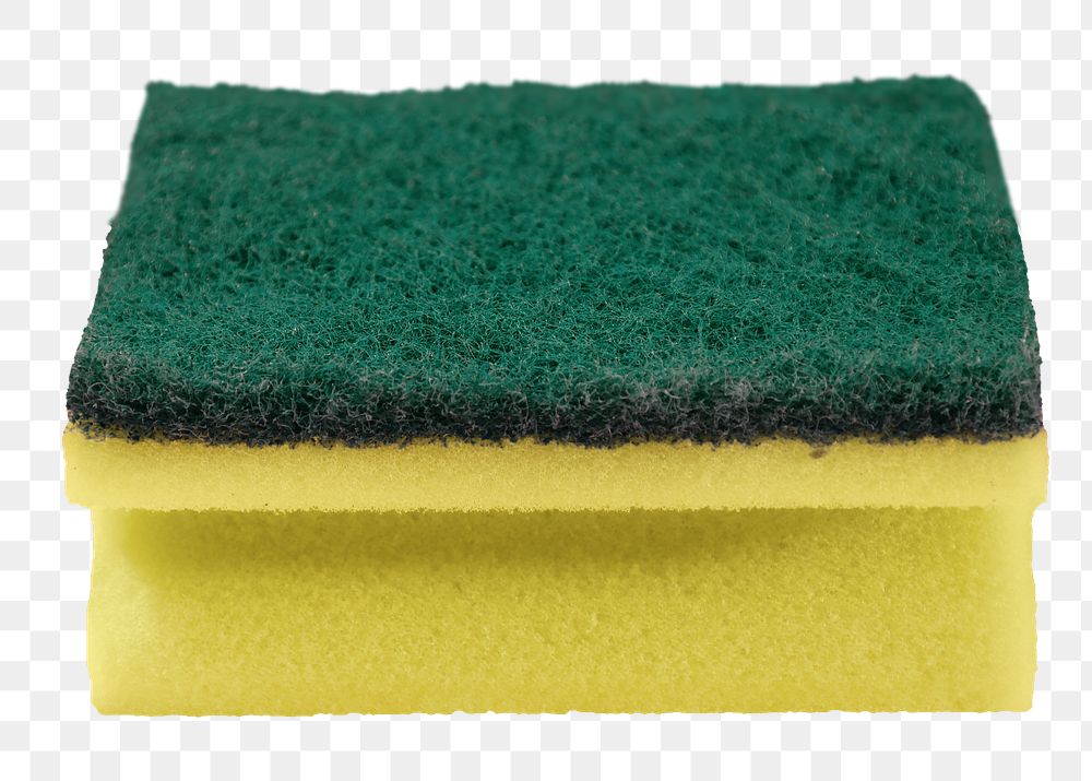 Kitchen sponge png, isolated object, transparent background