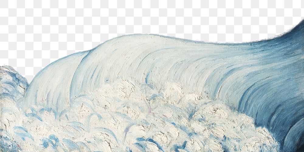PNG Watercolor ocean wave  illustration transparent background. Remixed by rawpixel.