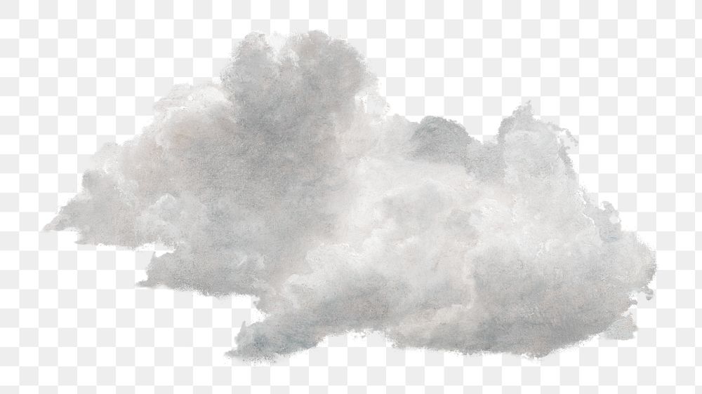 PNG Vintage cloud  illustration transparent background. Remixed by rawpixel.