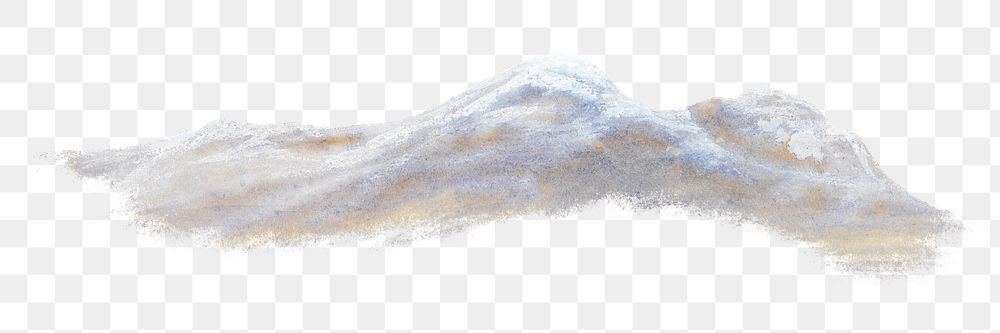 PNG Cloud watercolor  illustration transparent background. Remixed by rawpixel.