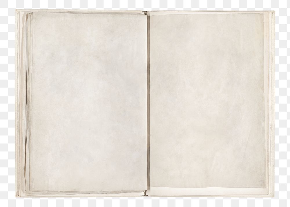 PNG Empty book pages, transparent background.  Remixed by rawpixel. 