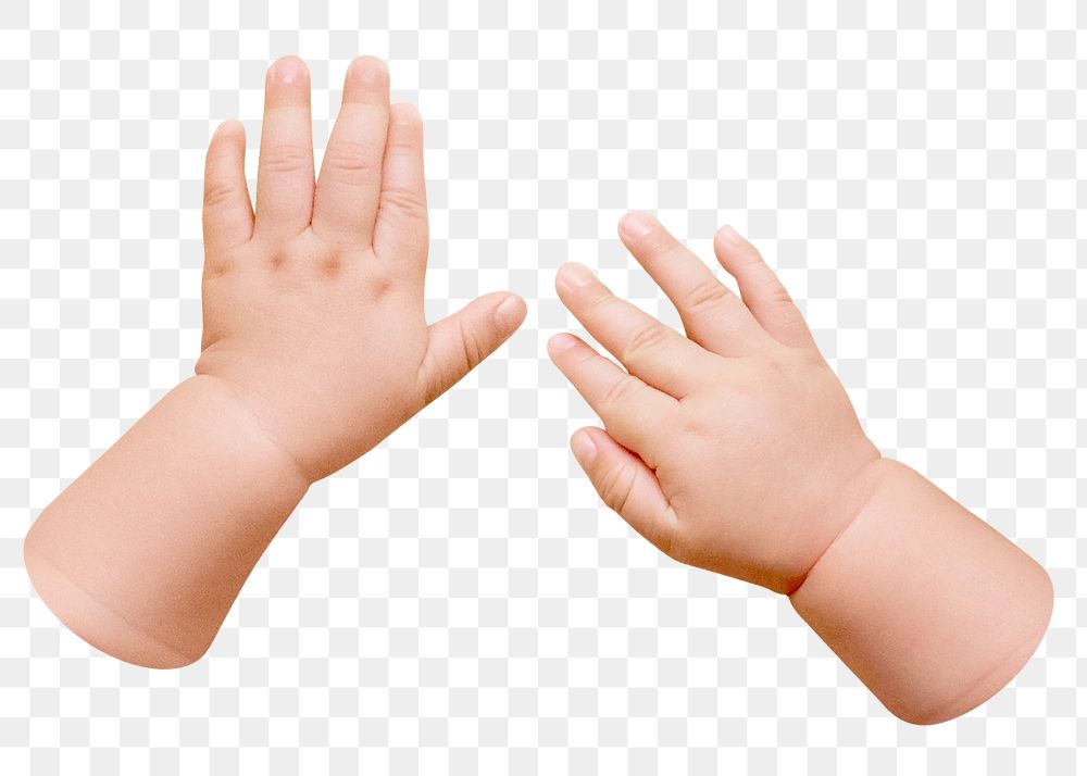 PNG baby hand    transparent background