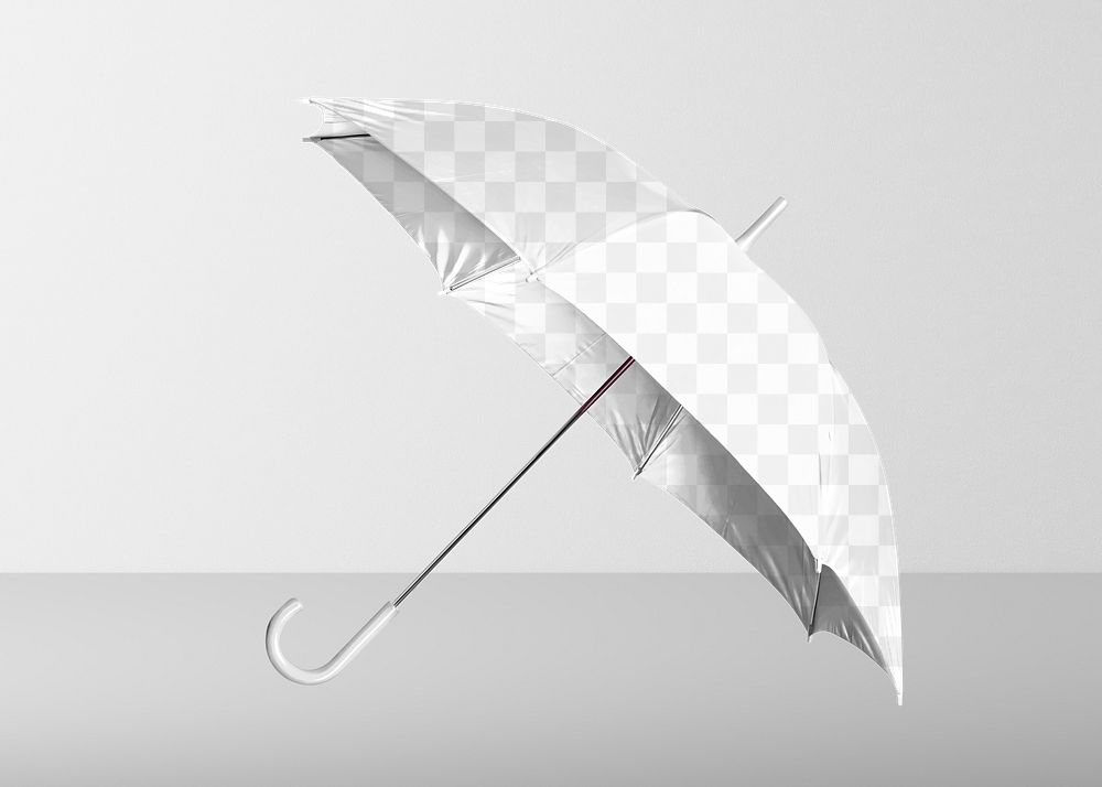Umbrella png mockup, transparent design
